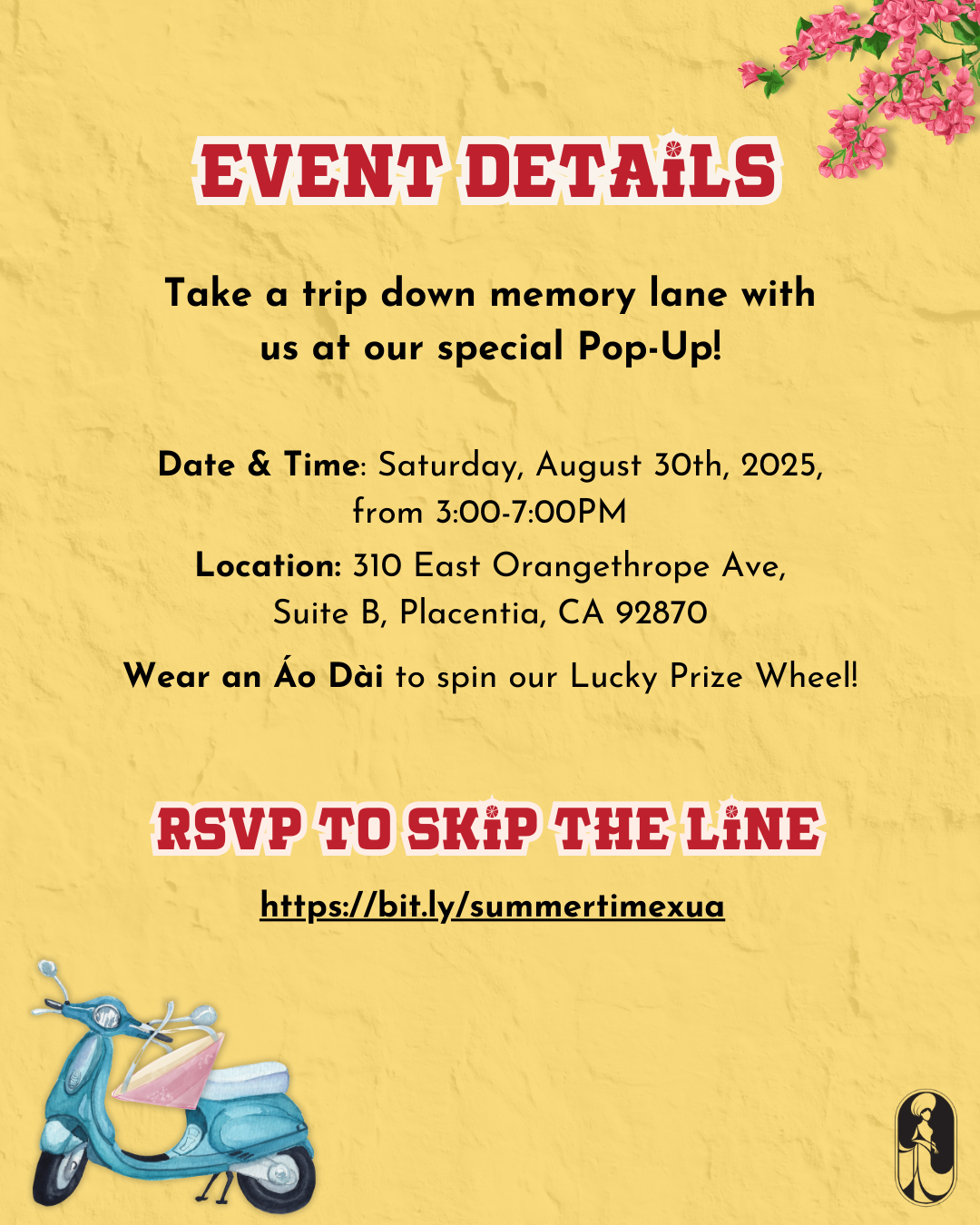 Summertime Xua Popup: Ao Dai & An Vat | Saturday Aug 30th, 2025