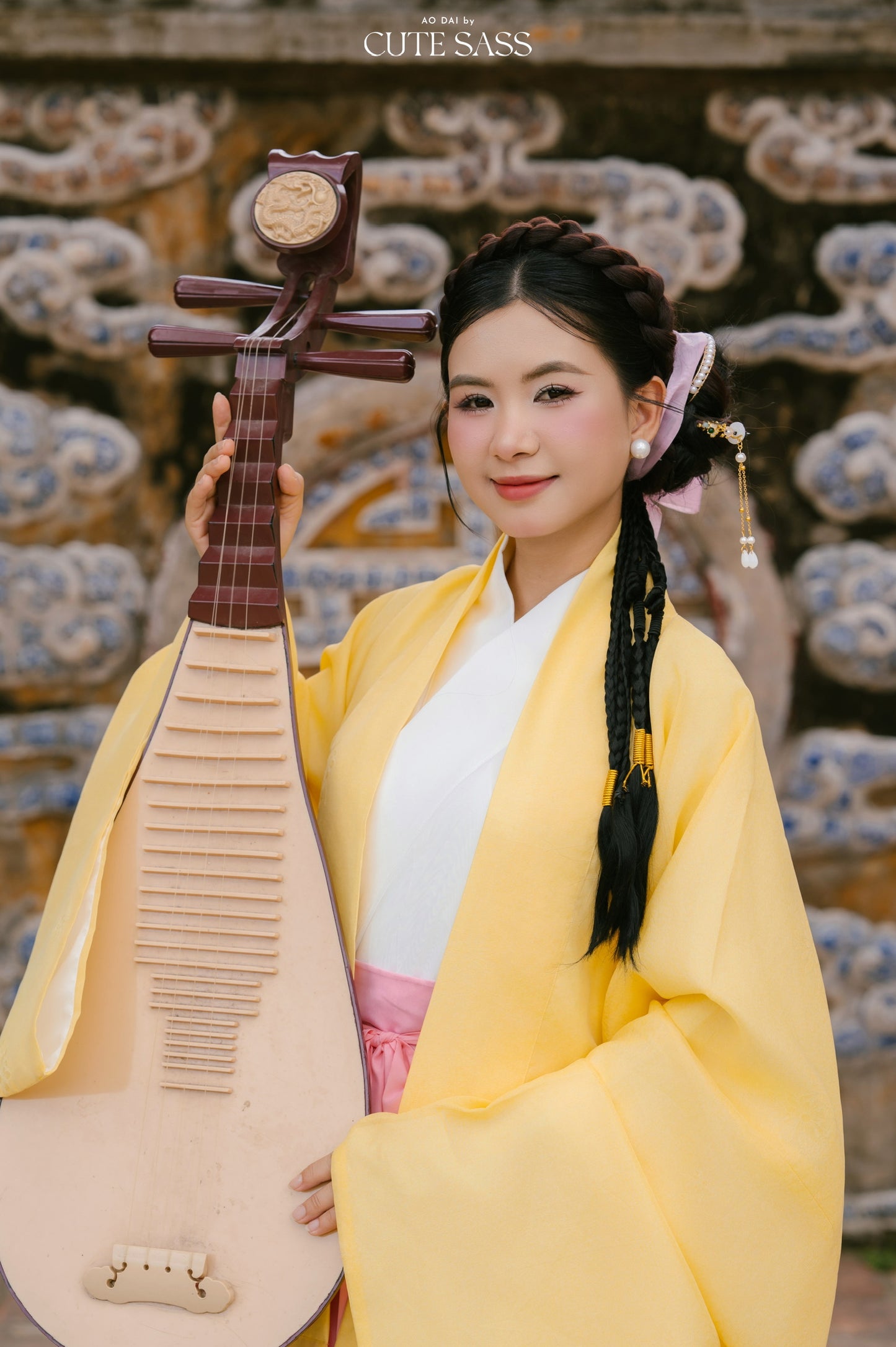 Ao Doi Kham Yellow - Parallel-Flapped Jacket