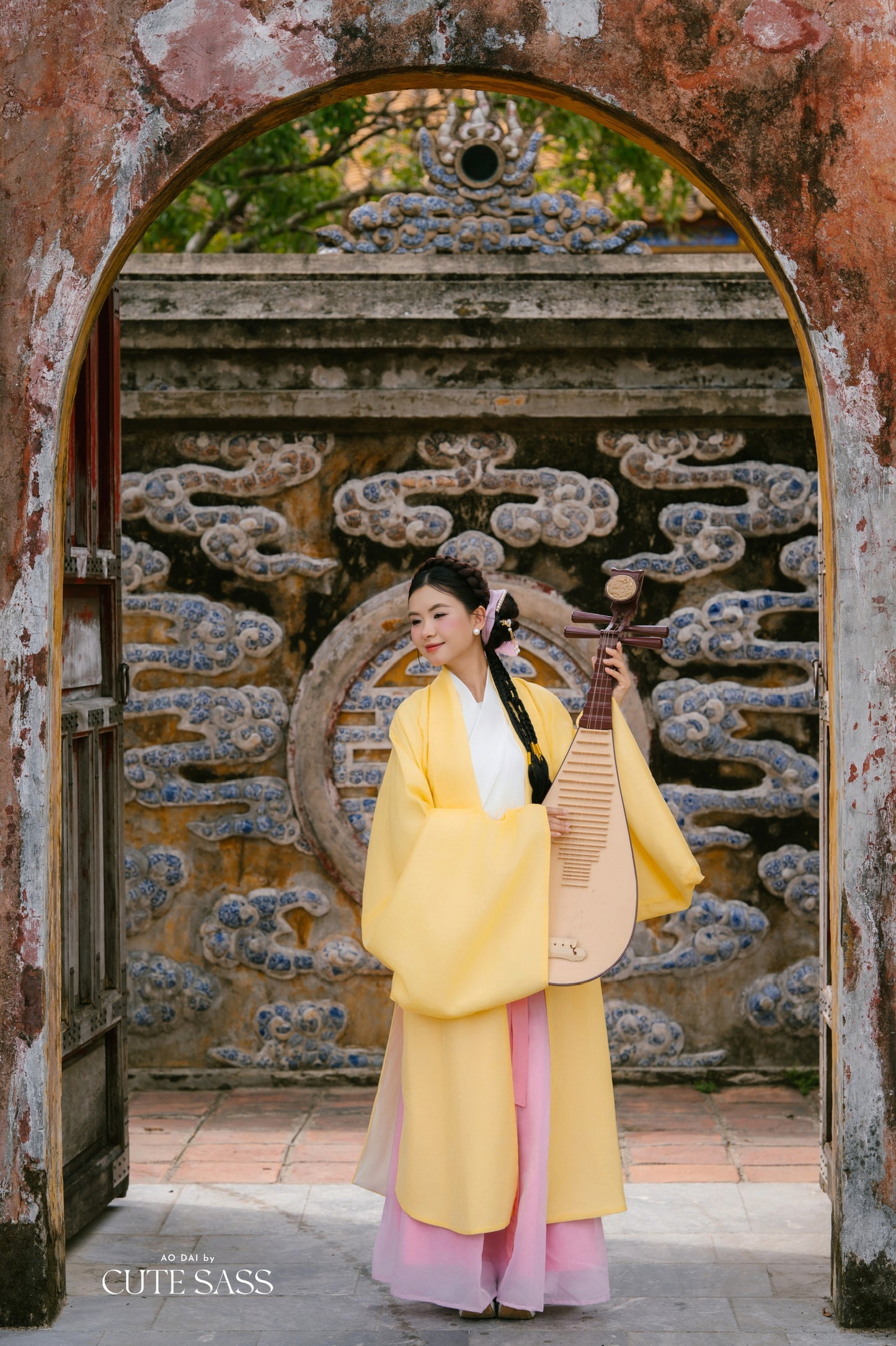 Ao Doi Kham Yellow - Parallel-Flapped Jacket