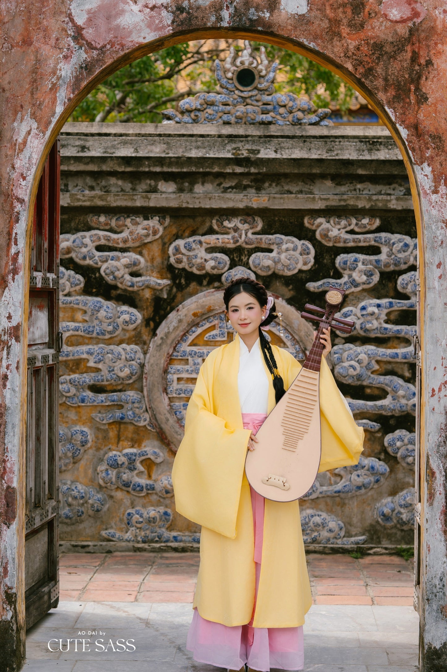 Ao Doi Kham Yellow - Parallel-Flapped Jacket
