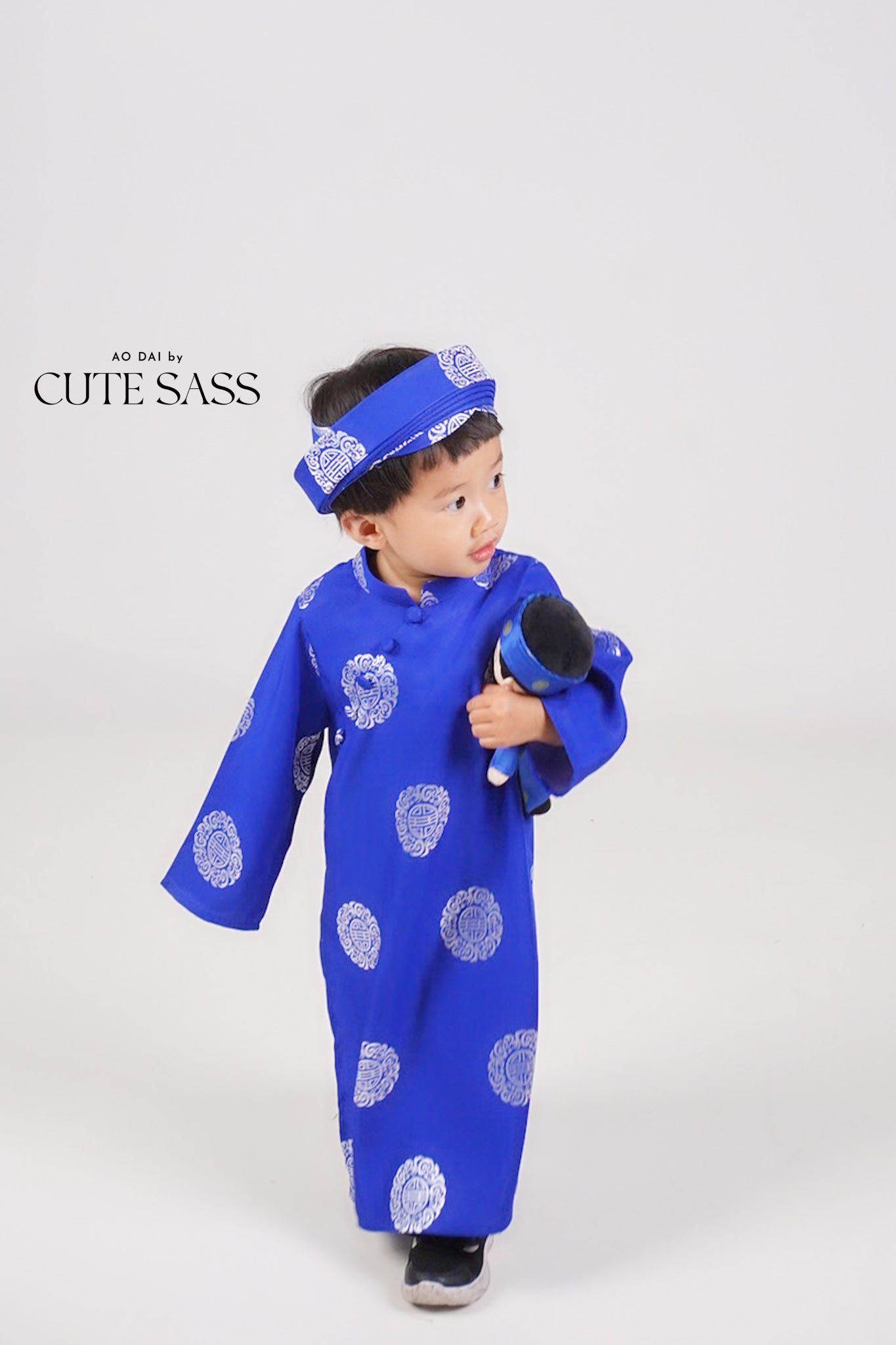 Minh Boy Ao Dai Set with Headband x Joeydolls (No Doll Included)