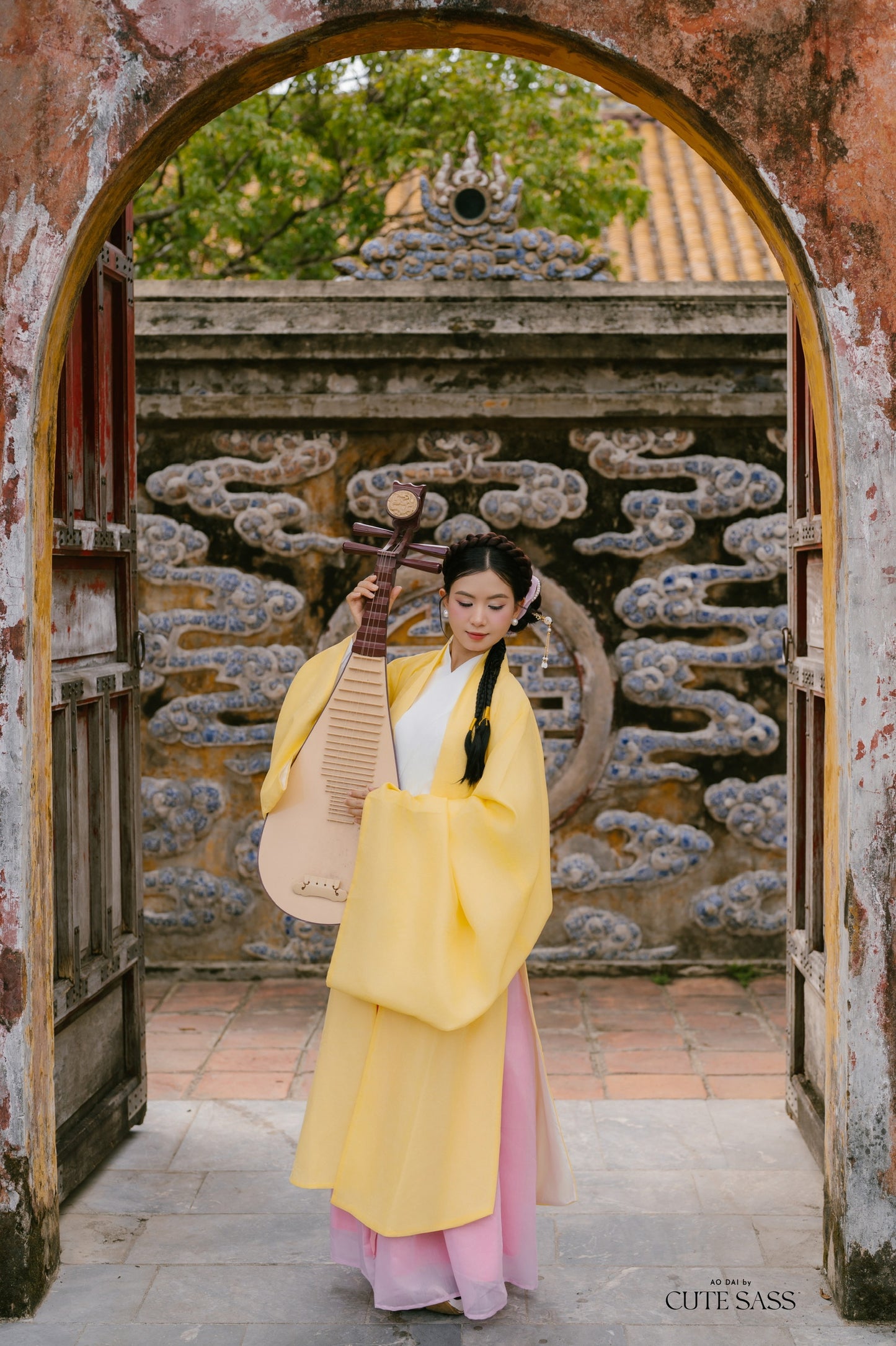 Ao Doi Kham Yellow - Parallel-Flapped Jacket