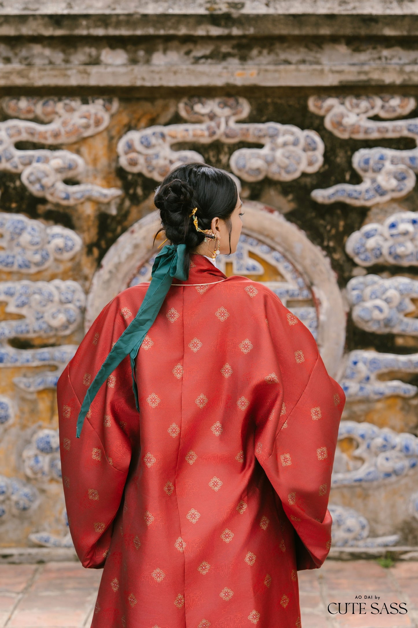 Ao Doi Kham Red - Parallel-Flapped Jacket