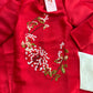 Family Red Hac Embroidery Ao Dai Set (No Headband)