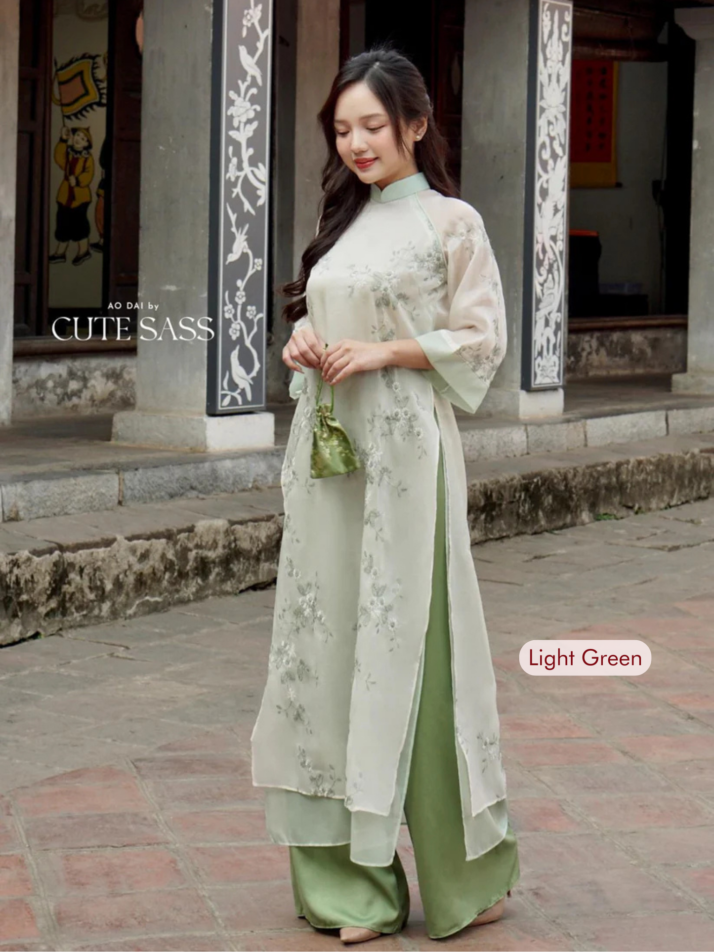 Ao Dai Pants (Light Green)
