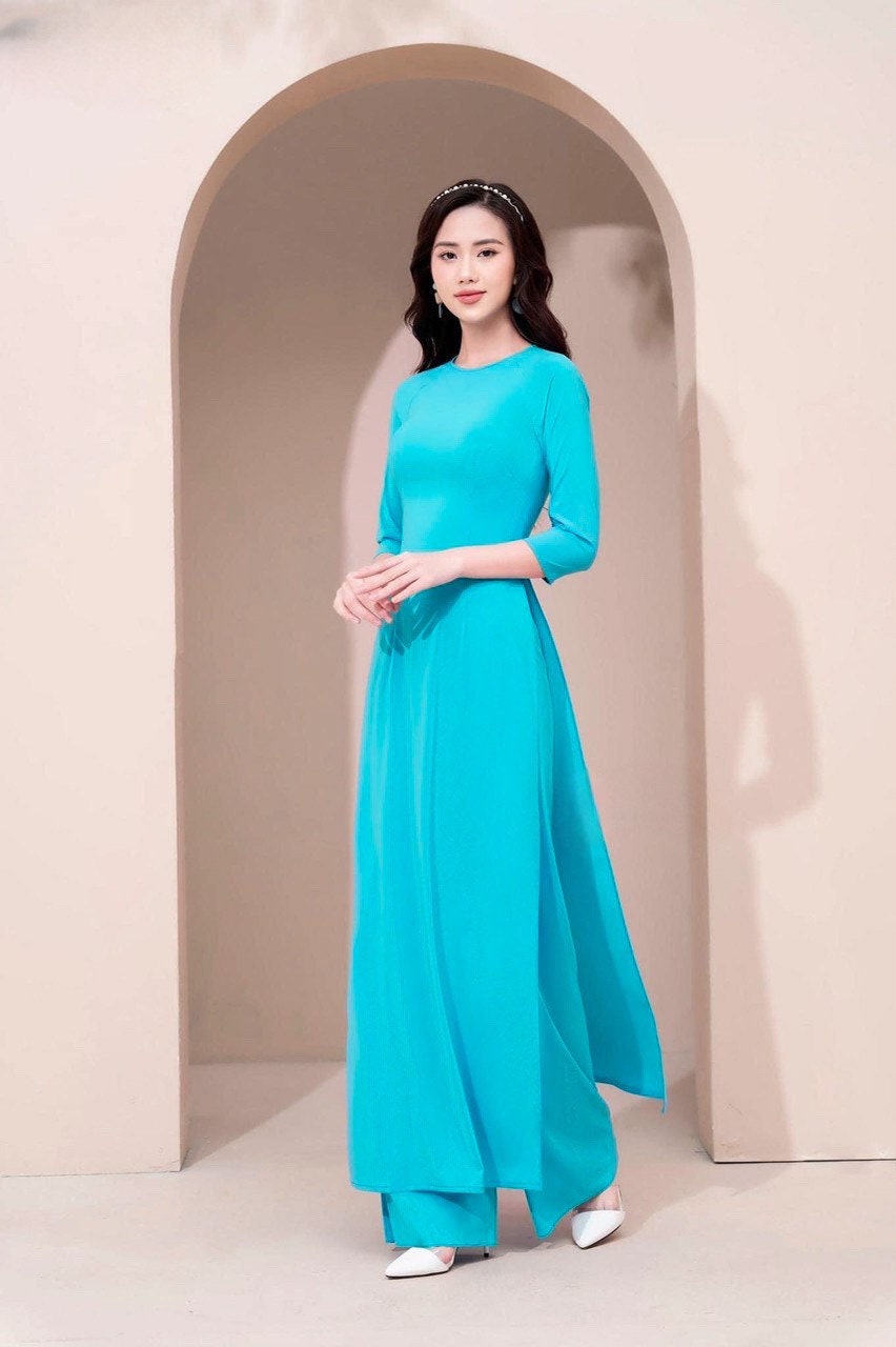 Chiffon Ao Dai Set (Multiple Colors)
