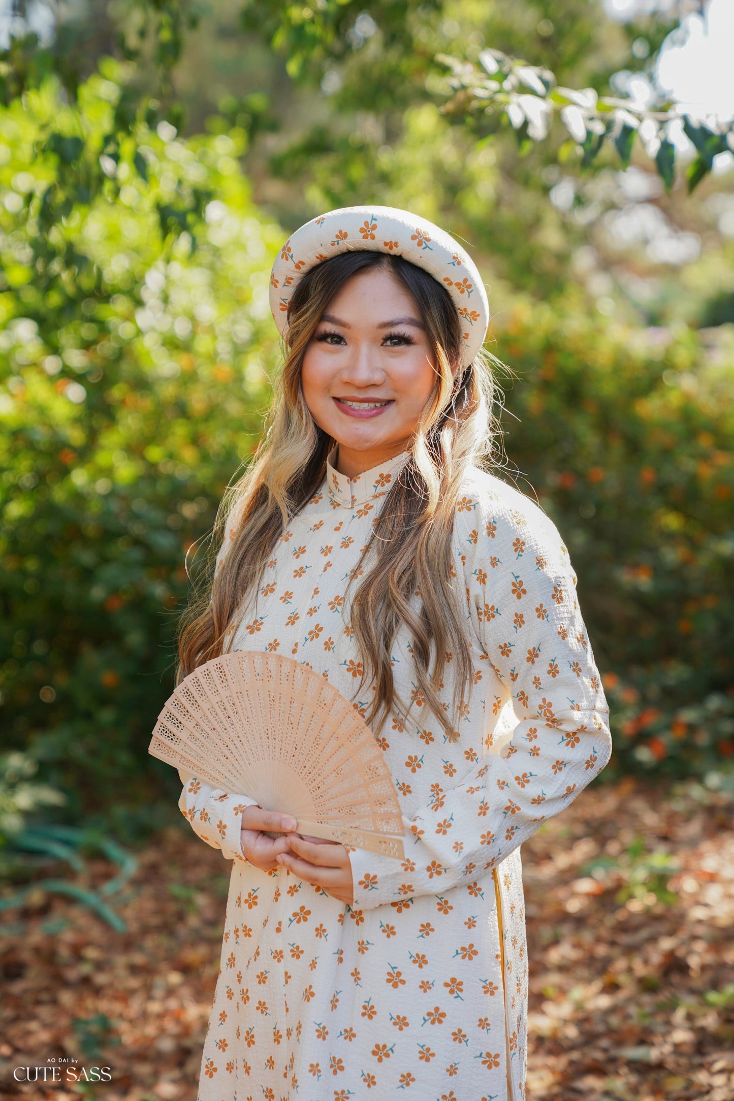 Áo Ngũ Thân Tay Chẽn Set - Yellow Daisy