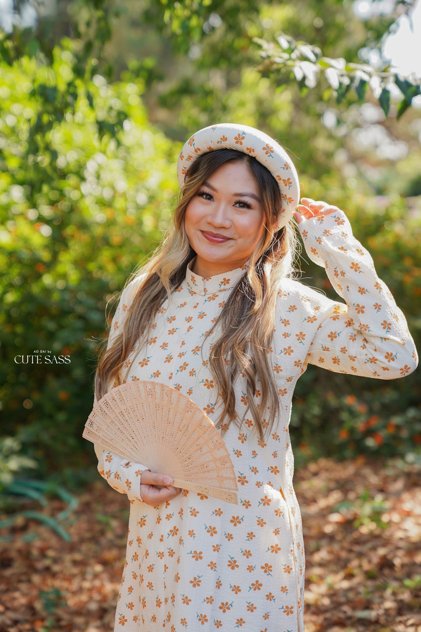 Áo Ngũ Thân Tay Chẽn Set - Yellow Daisy