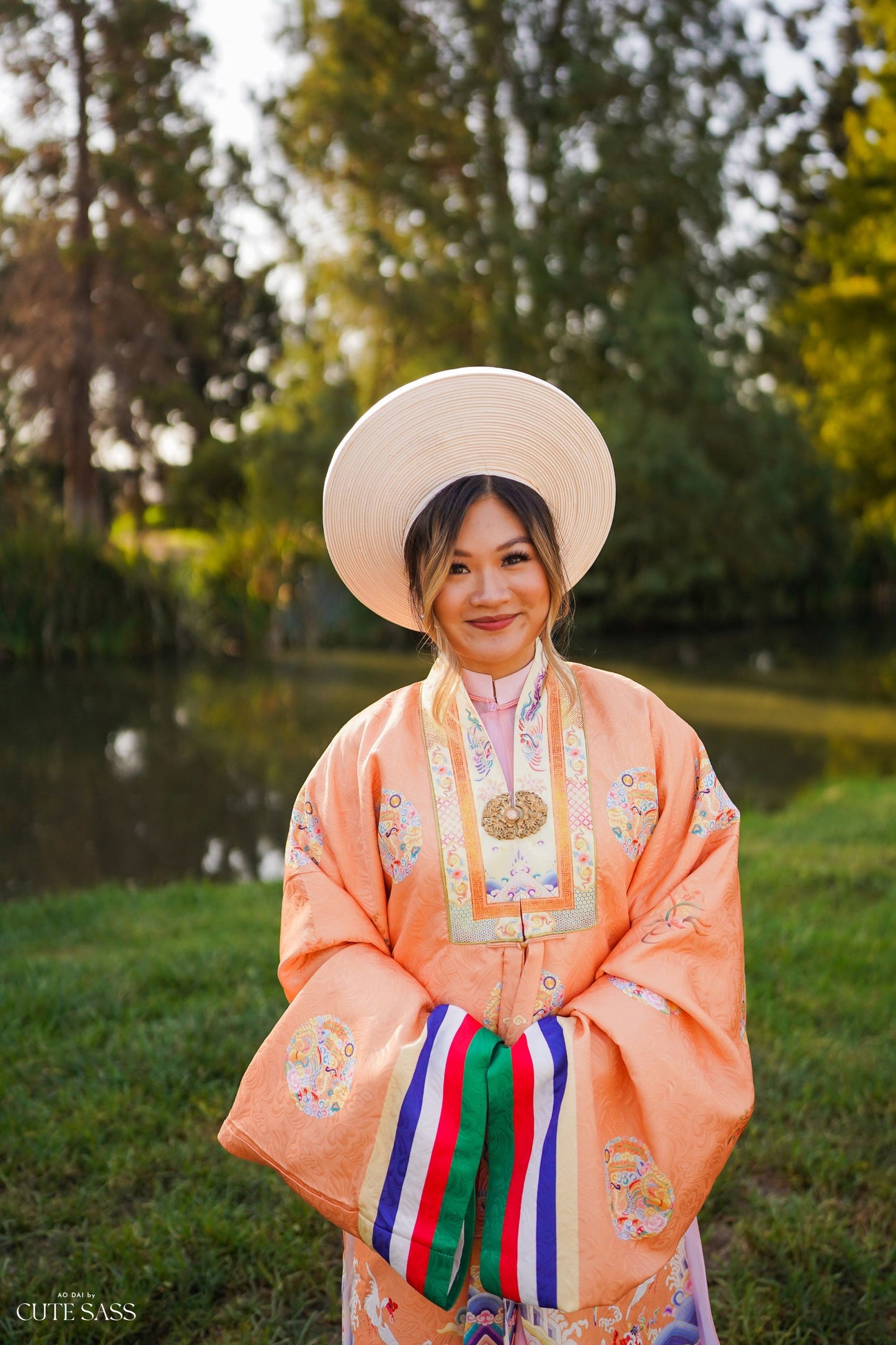 Áo Nhật Bình Orange - Nhat Binh Outer Top