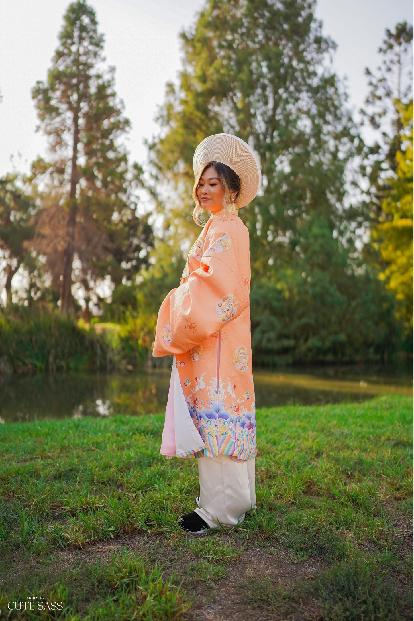 Áo Nhật Bình Orange - Nhat Binh Outer Top