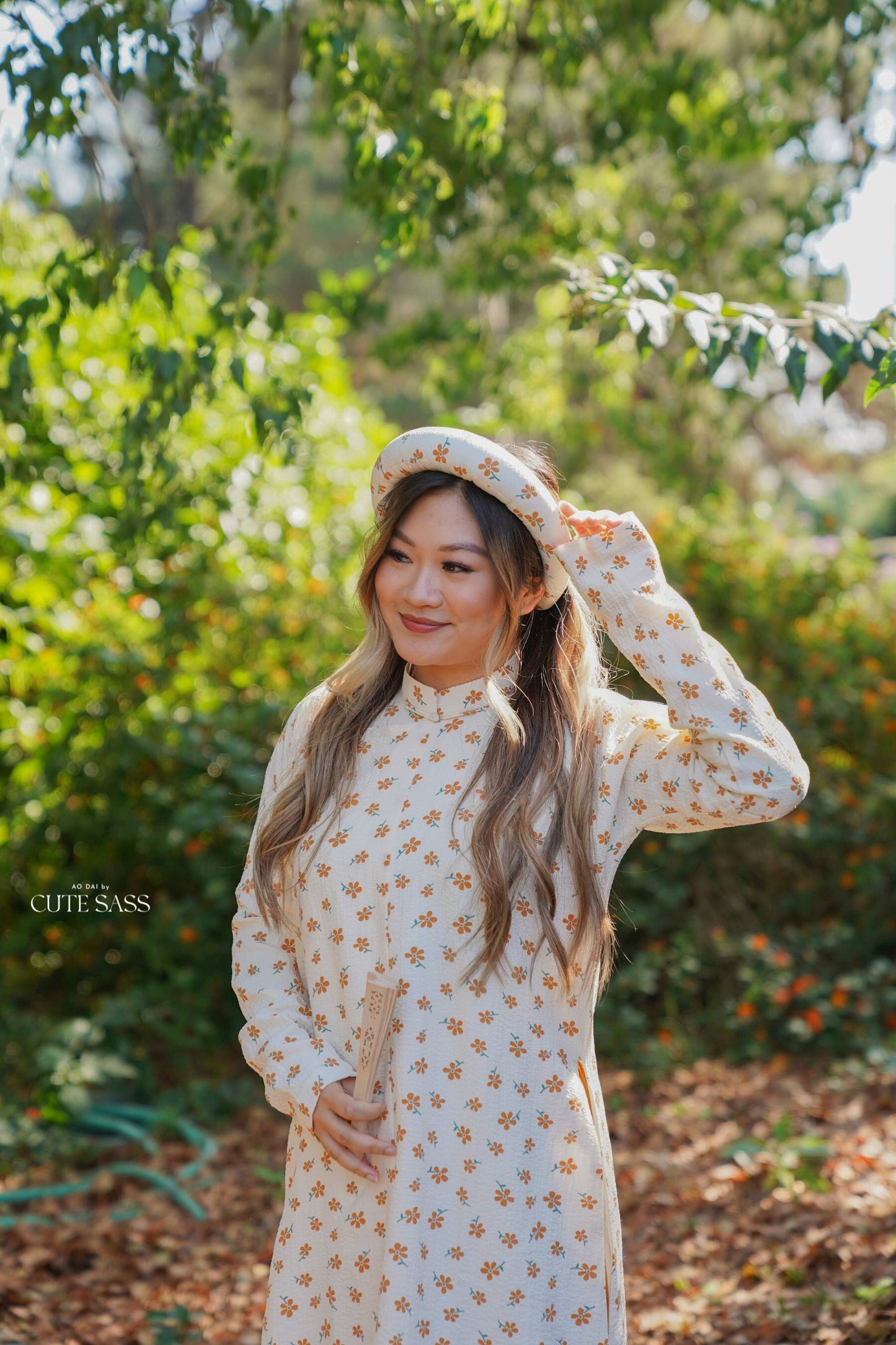Áo Ngũ Thân Tay Chẽn Set - Yellow Daisy