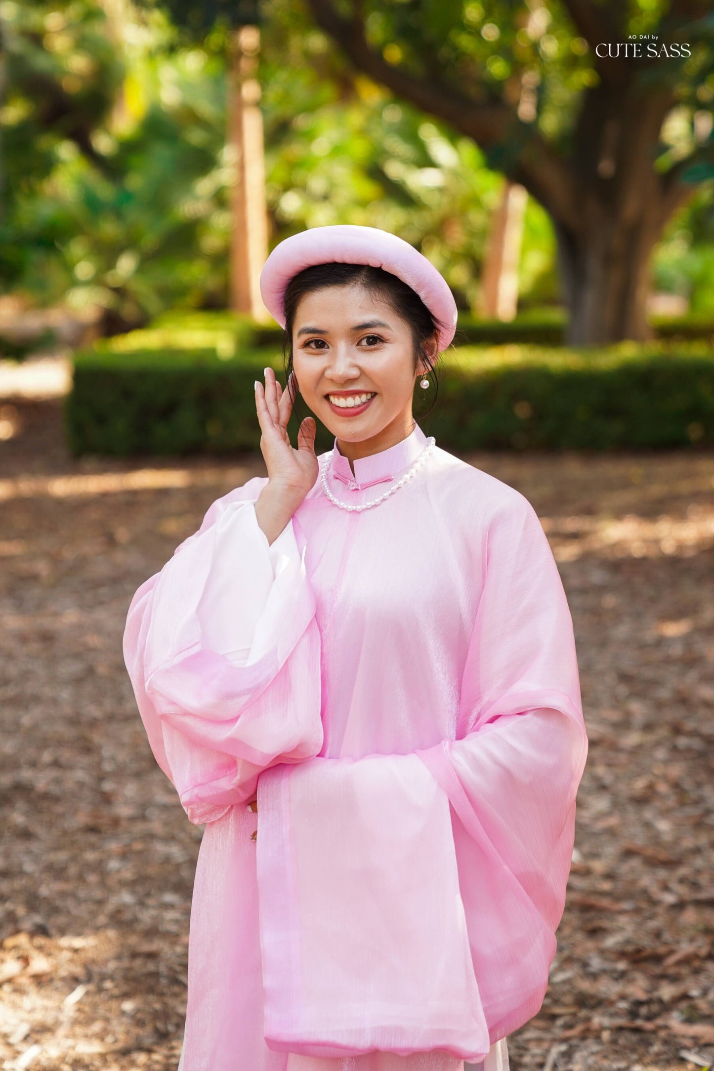 Áo Tấc - Pink (Top and Headband, No Pants)