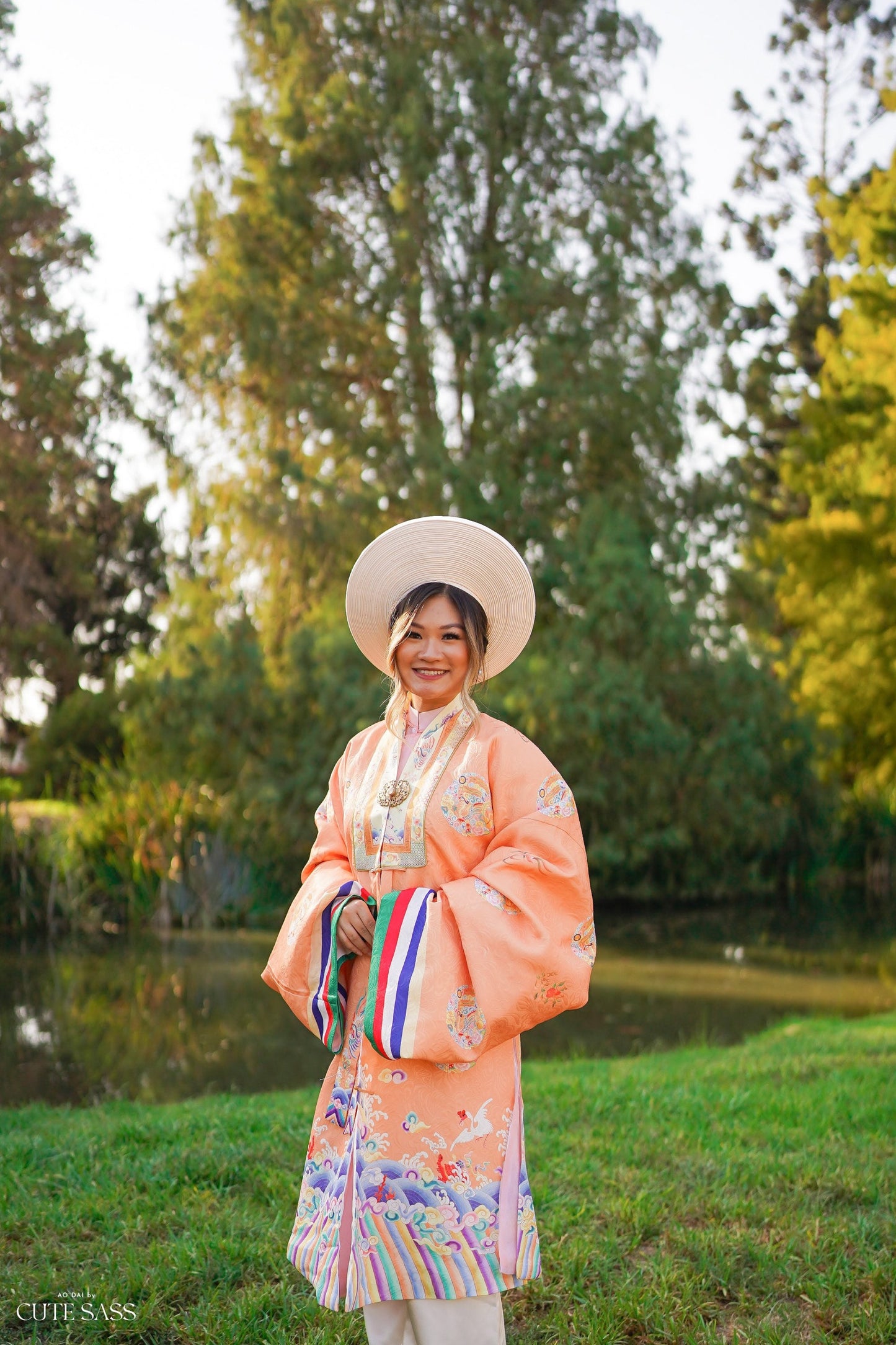 Áo Nhật Bình Orange - Nhat Binh Outer Top