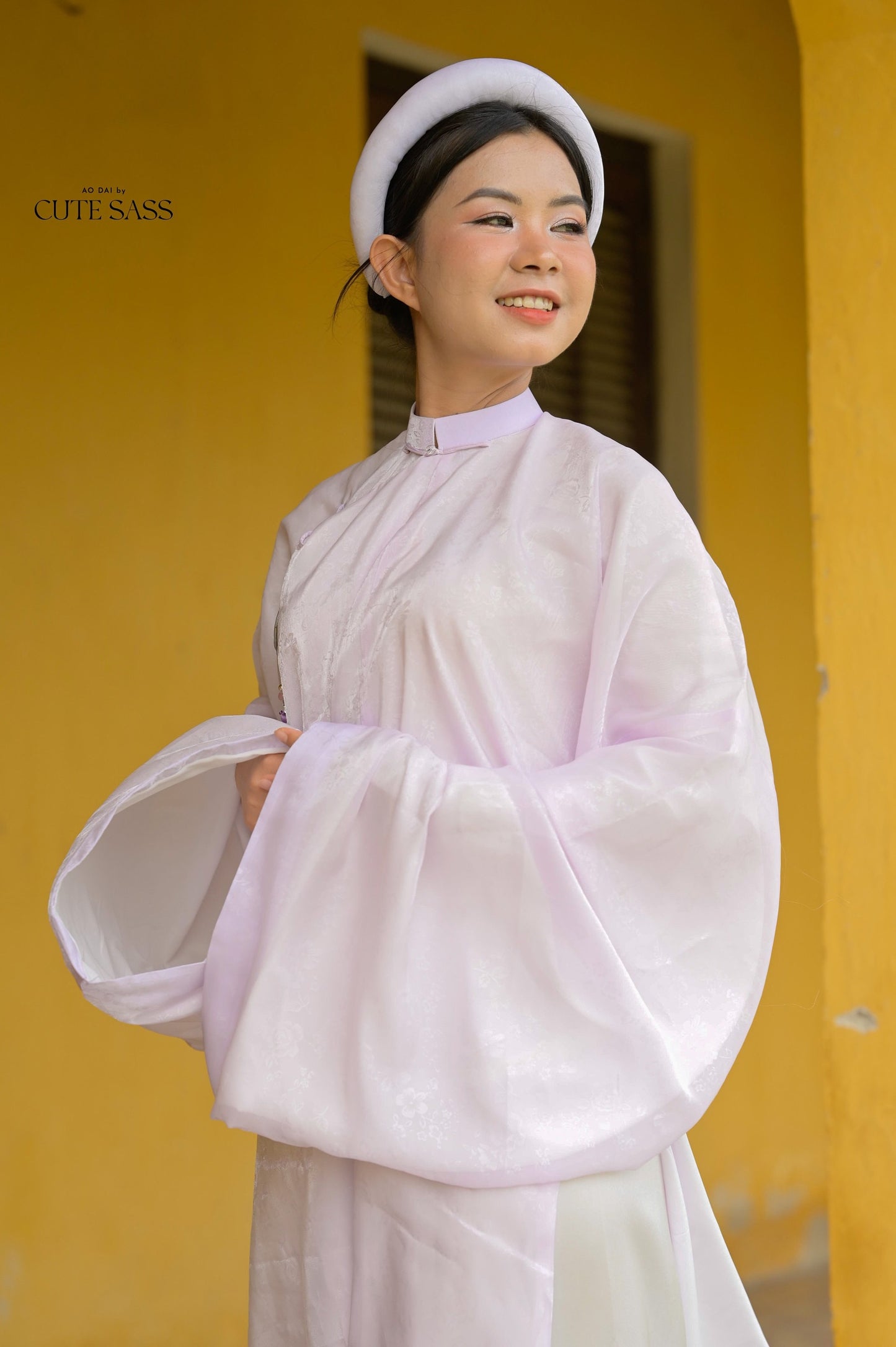Áo Tấc - Purple Hidden Patterns (Top and Headband, No Pants)