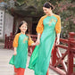 Girl Green/Orange Mai | Pre-made Traditional Vietnamese Ao Dai | Lunar New Year | Ao Dai for Girl | Ao Dai Tet | B1
