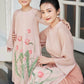 Mom and Daughter Blush Chiffon Tulip Ao Dai Set| Pre-made Traditional Vietnamese Ao Dai | Lunar New Year | Ao Dai for Girl, Mom