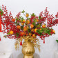Pomegranate Faux Branches 35" Tall, 7 Poms - Tet Decoration