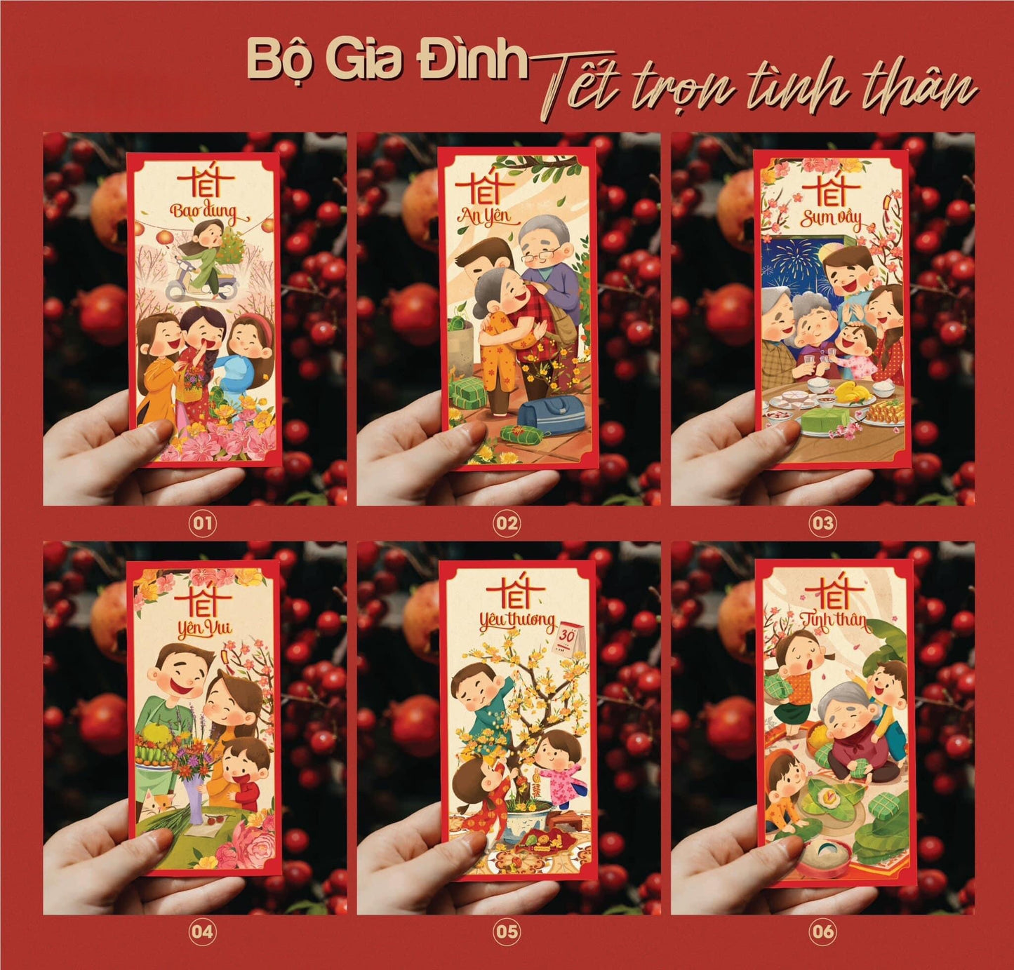 Bao Lì Xì - FAMILY Lucky Envelope | Tet Lucky Money Emvelope