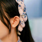 Blue Hoa Ao Dai Set with Twisted Headband