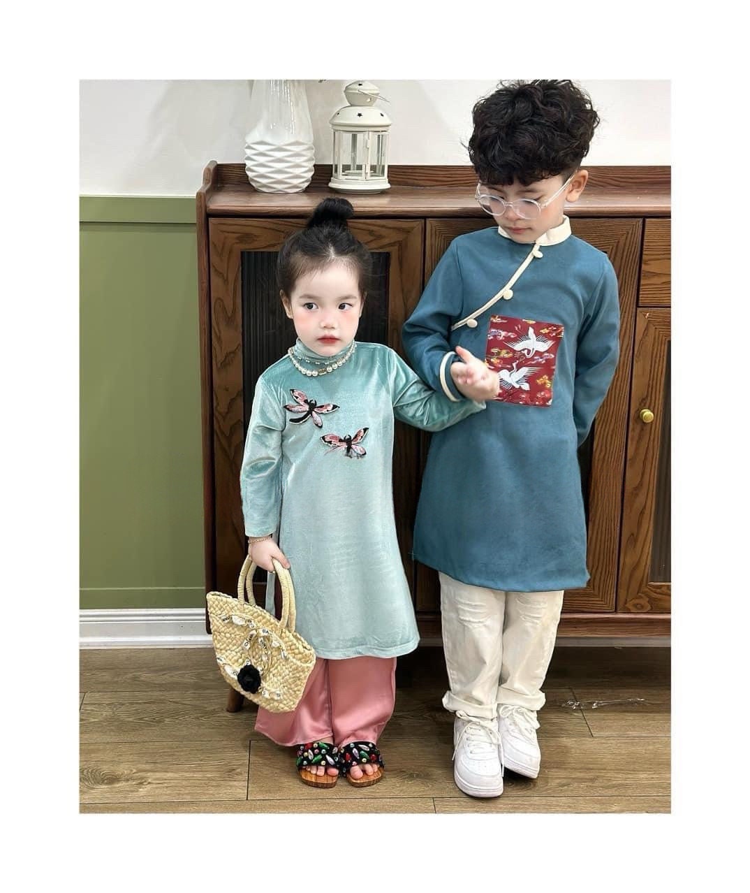 Boy Hac Ao Dai Top (3 Colors) | Pre-made Traditional Vietnamese Ao Dai | Lunar New Year | Ao Dai for Boy |