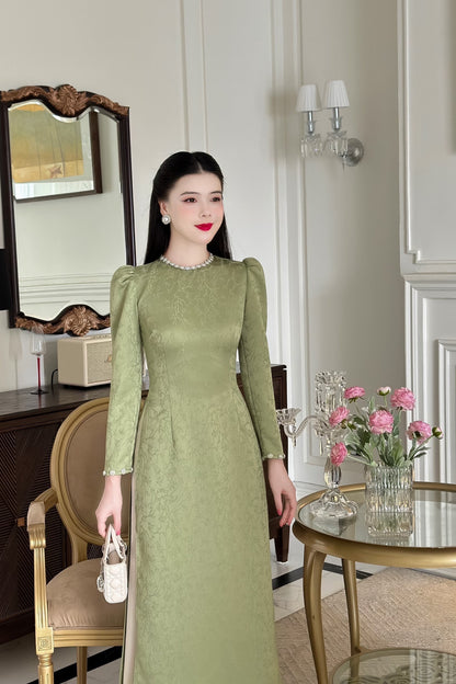 Pearl Silk Ao Dai Set (3 Colors)20D