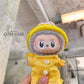 Yellow Gam Vietnamese Ao Dai Set for Labubu – Includes Pants & Round Headband (Doll Not Included)