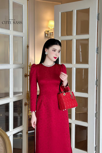 Pearl Silk Ao Dai Set (3 Colors)20D