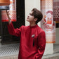 Men Embroidered Fan Ao Dai Top