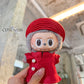 Red Vietnamese Ao Dai Set for Labubu – Includes Pants & Red Khan Dong (Doll Not Included)