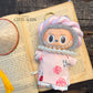 Pink Daisy Mini Vietnamese Ao Dai Set for Labubu – Includes Pants, Headband & Pearl Necklace (Doll Not Included)