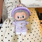 Purple Gam Vietnamese Ao Dai Set for Labubu – Includes Pants & Round Headband (Doll Not Included)