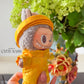Yellow Gam Vietnamese Ao Dai Set for Labubu – Includes Pants & Headband (Doll Not Included)