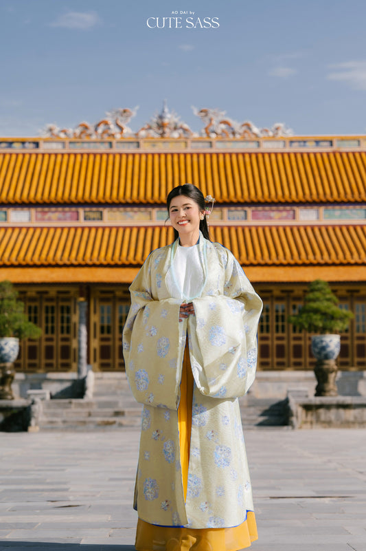 Ao Doi Kham Yellow - Parallel-Flapped Jacket
