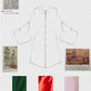 Ao Tu Dien Red - Four-Panel Robe