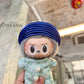 Cyan Vietnamese Ao Dai Set for Labubu – Includes Pants & Blue Khan Dong (Doll Not Included)