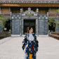 Ao Doi Kham Navy Blue - Parallel-Flapped Jacket