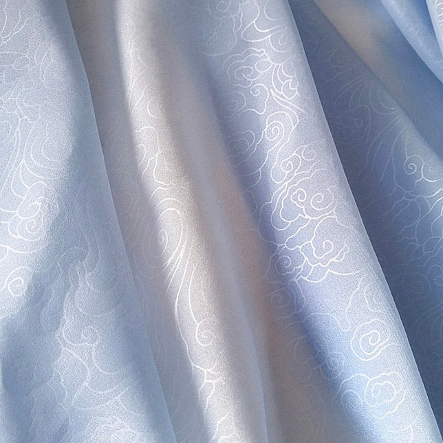 Ao Tấc - Purple/Blue Hidden Patterns (Top and Headband, No Pants)