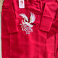 Family Red Hac Embroidery Ao Dai Set (No Headband)