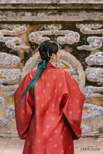 Ao Doi Kham Red - Parallel-Flapped Jacket