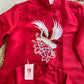 Family Red Hac Embroidery Ao Dai Set (No Headband)