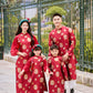 Gia Hòa - Family Red Gold Gam Matching Ao Dai Set 58A