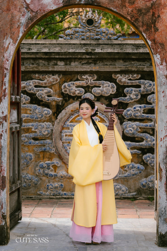 Ao Doi Kham Yellow - Parallel-Flapped Jacket