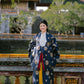 Ao Doi Kham Navy Blue - Parallel-Flapped Jacket