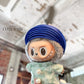 Cyan Vietnamese Ao Dai Set for Labubu – Includes Pants & Blue Khan Dong (Doll Not Included)