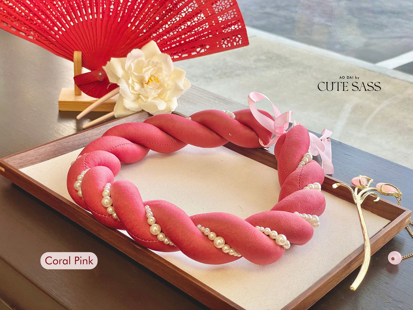 Twisted Pearl Headband - Mấn (16 Colors)