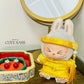 Yellow Gam Vietnamese Ao Dai Set for Labubu – Includes Pants & Headband (Doll Not Included)
