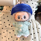 Cyan Vietnamese Ao Dai Set for Labubu – Includes Pants & Blue Khan Dong (Doll Not Included)