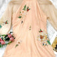 Pastel Chrysanthemum Ao Dai Set (Orange Pants)