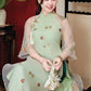 Gia Nghi - Family Green Butterfly Matching Ao Dai Set