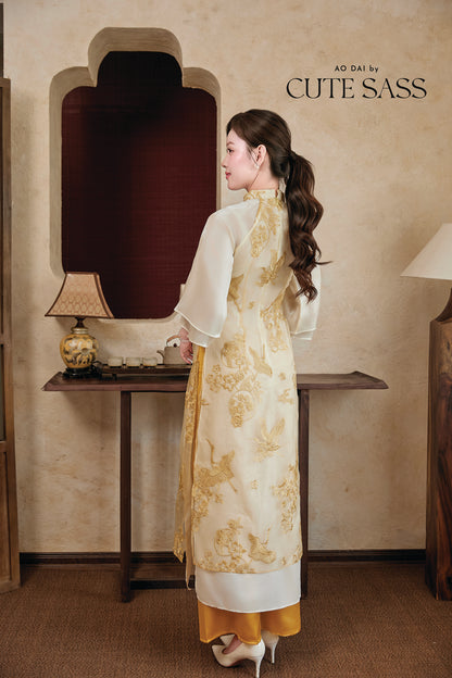 Gia Nghi - Family Gold Phoenix Matching Ao Dai Set 51-53D
